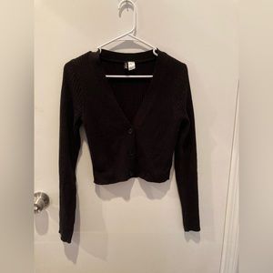 Black Button Up Cardigan